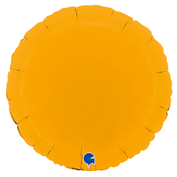 (image for) 18" Grabo Matte Mustard Round Foil Balloons