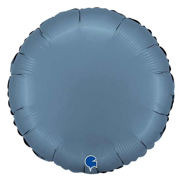 (image for) 18" Grabo Satin Blue Jeans Round Foil Balloons