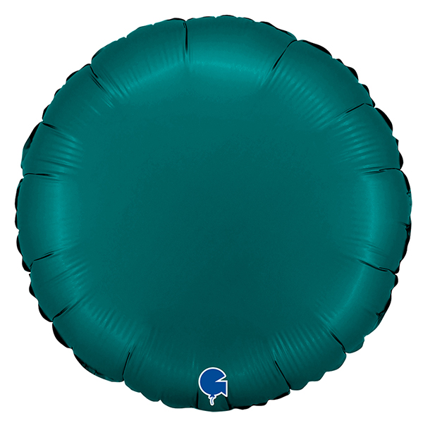 (image for) 18" Grabo Satin Emerald Green Round Foil Balloons