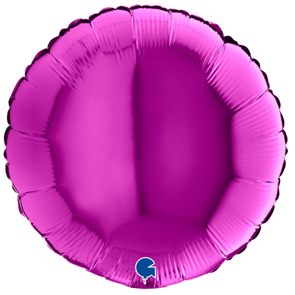 (image for) 18" Grabo Purple Round Foil Balloons