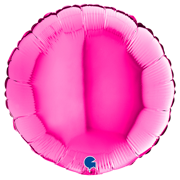 (image for) 18" Grabo Magenta Round Foil Balloons