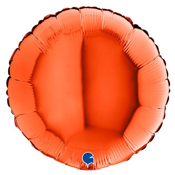 (image for) 18" Grabo Orange Round Foil Balloons