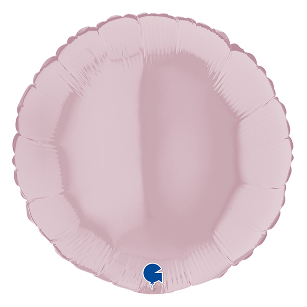 (image for) 18" Grabo Pastel Pink Round Foil Balloons