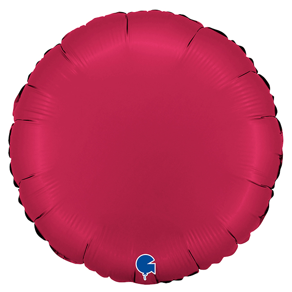 (image for) 18" Grabo Satin Cherry Round Foil Balloons