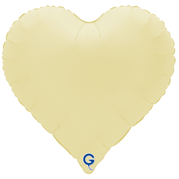 18" Grabo Soft Matte French Butter Sweetie Heart Foil Balloons