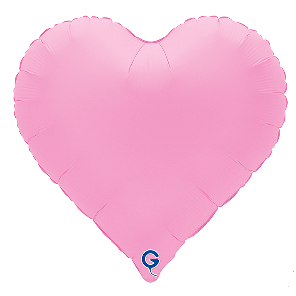 18" Grabo Soft Matte Sakura Pink Sweetie Heart Foil Balloons