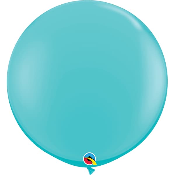 (image for) 3ft Caribbean Blue Latex Balloons 2pk