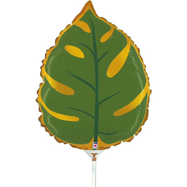 (image for) 14" Tropical Leaf Air Fill Foil Balloons