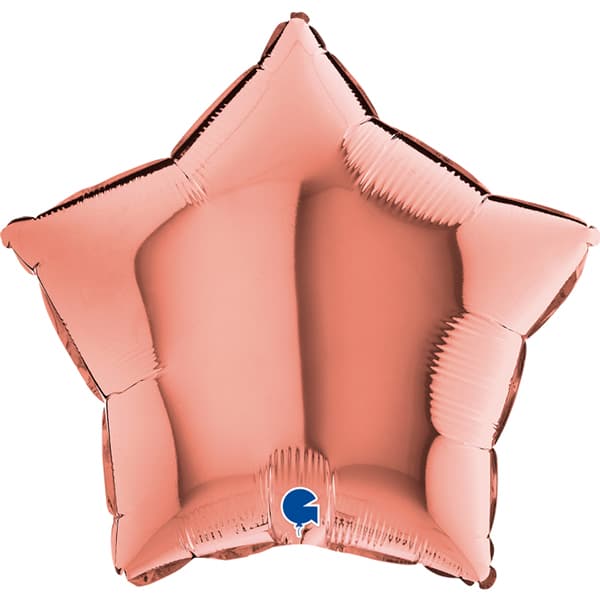 (image for) 18" Grabo Rose Gold Star Foil Balloons