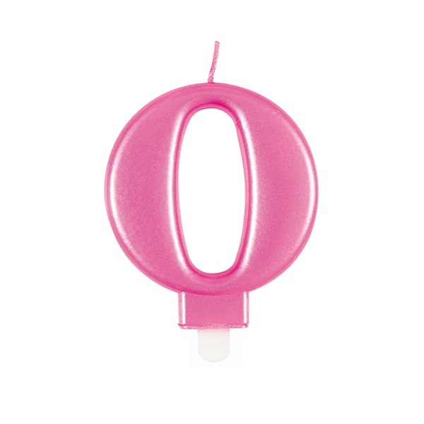 (image for) Metallic Pink Number 0 Candle