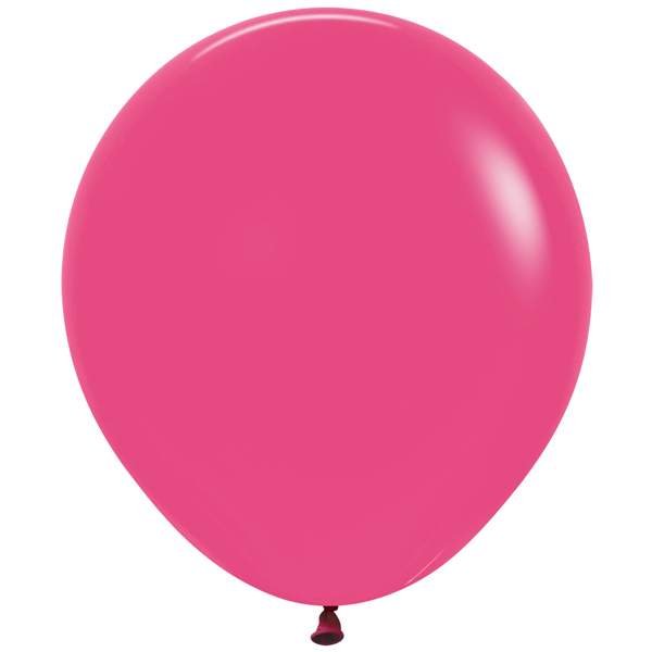 (image for) 18" Fashion Fuchsia Latex Balloons 25pk