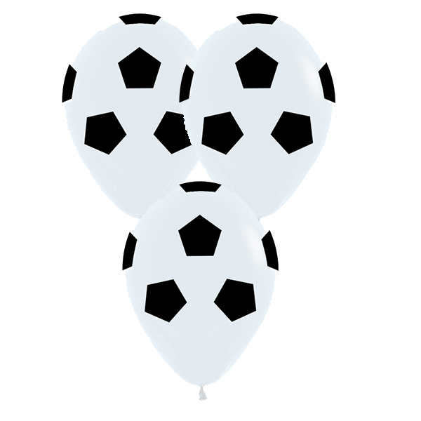 5" Soccer Ball Latex Balloons 50pk