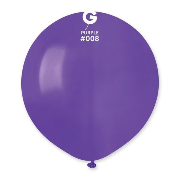 (image for) 19" Purple Latex Balloons 25pk