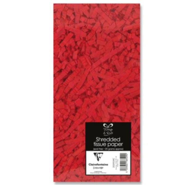 (image for) Red Shredded Tissue Paper