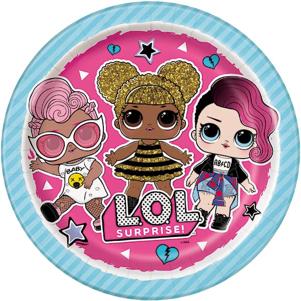 (image for) L.O.L Surprise 9" Paper Plates 8pk