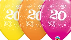 (image for) 20th Birthday Latex Balloons