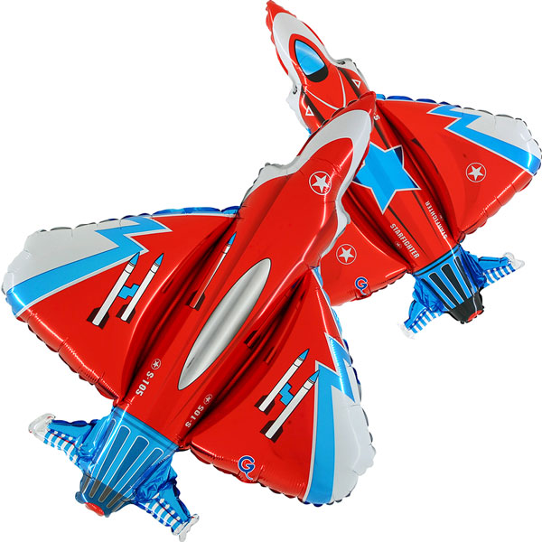 (image for) Star Fighter Jet Shape Balloons