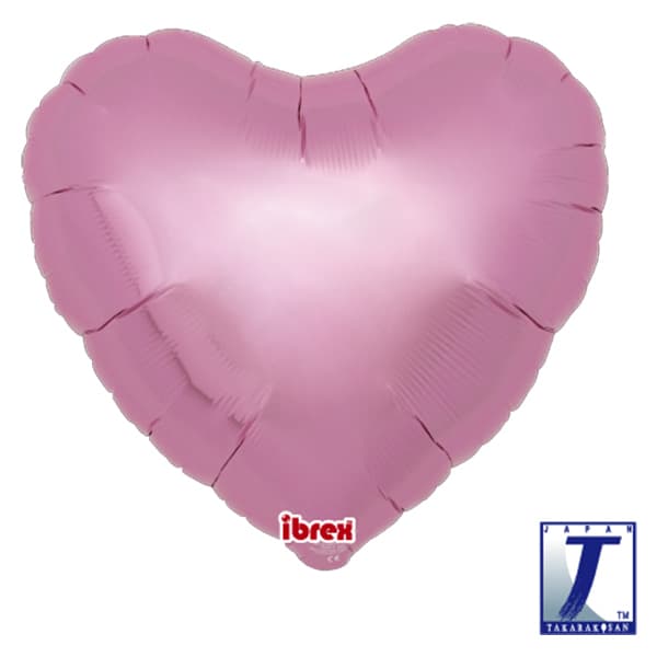 (image for) 14" Metallic Pink Heart Foil Balloons Pack of 5