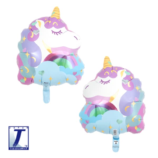 (image for) 14" Unicorn Shape Foil Balloons