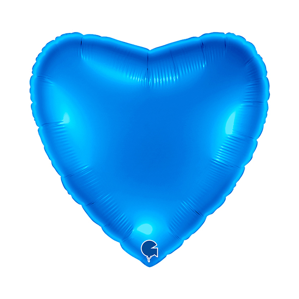 (image for) 22" Grabo Blue Heart Foil Balloons