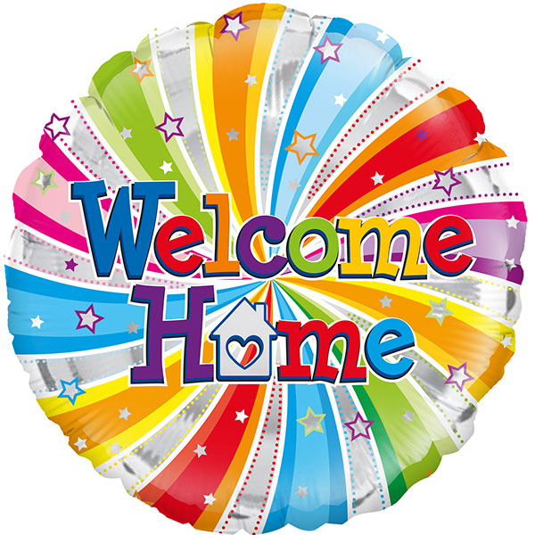 (image for) 18" Welcome Home Swirls Foil Balloon