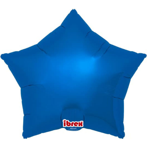 Pack Of 5 25" Metallic Blue Star Foil Balloons