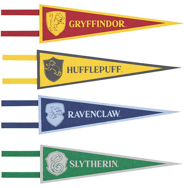 Harry Potter Fabric Pennants 4pc