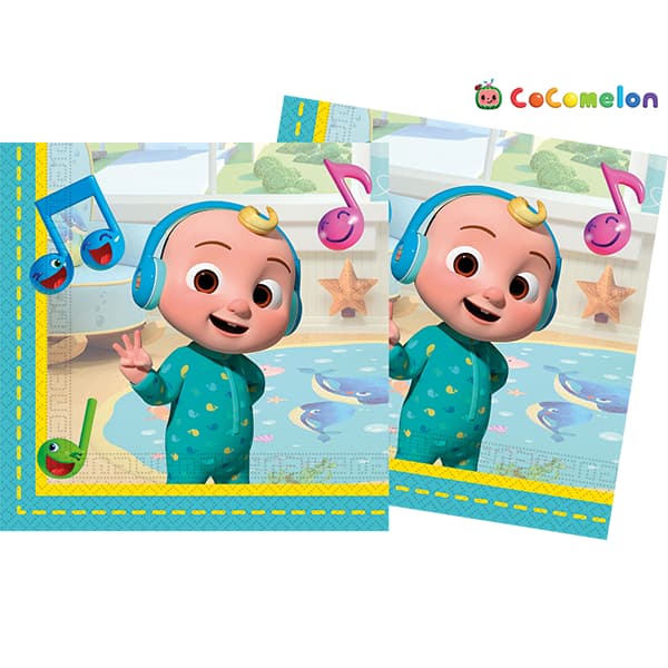 (image for) Cocomelon Paper Lunch Napkins 20pk