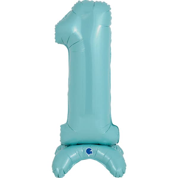 (image for) 25" Pastel Blue Stand Up Number 1