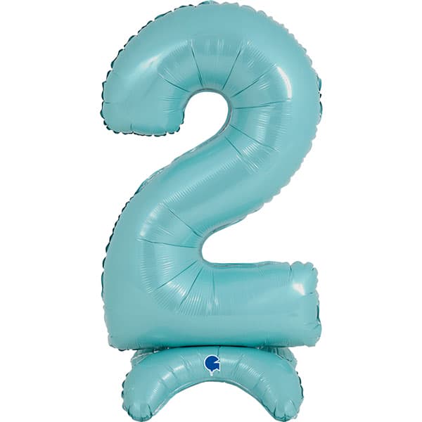 (image for) 25" Pastel Blue Stand Up Number 2