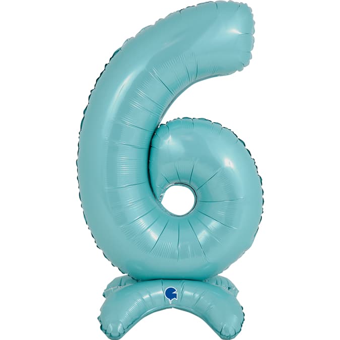 (image for) 25" Pastel Blue Stand Up Number 6