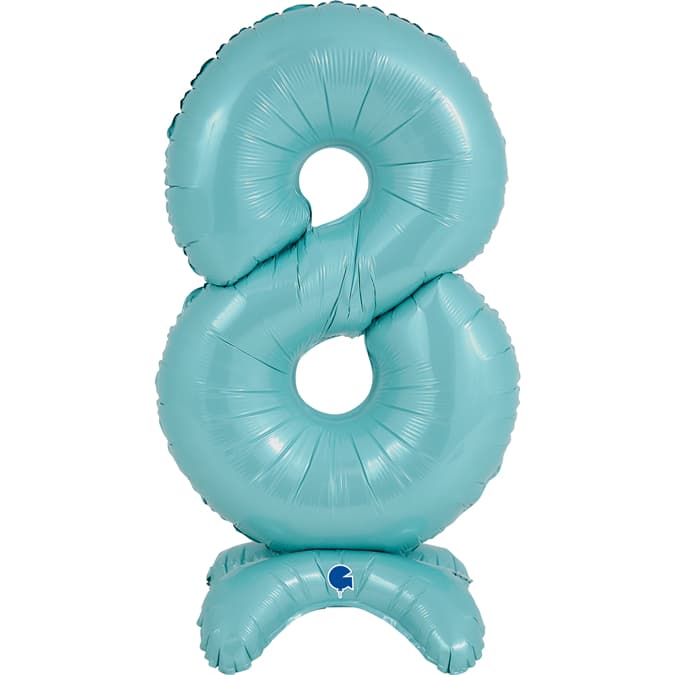 (image for) 25" Pastel Blue Stand Up Number 8