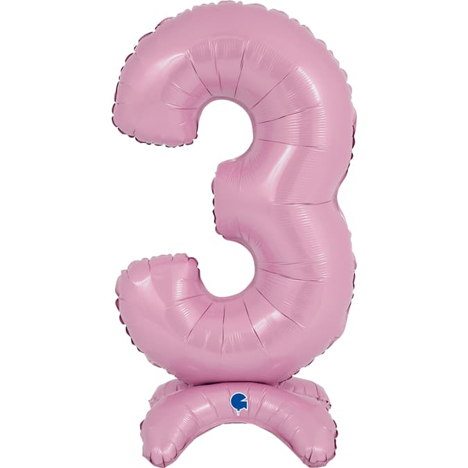 (image for) 25" Pastel Pink Stand Up Number 3