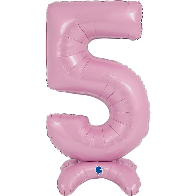 (image for) 25" Pastel Pink Stand Up Number 5