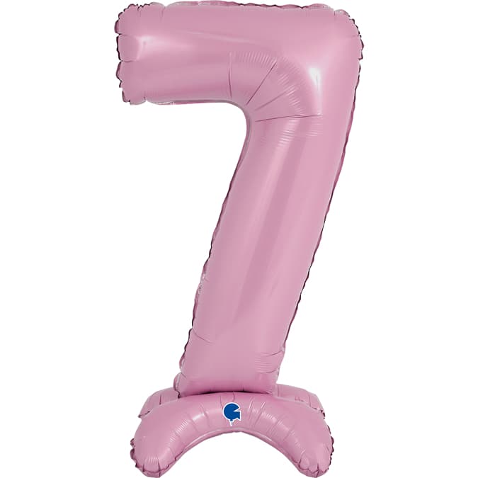 (image for) 25" Pastel Pink Stand Up Number 7