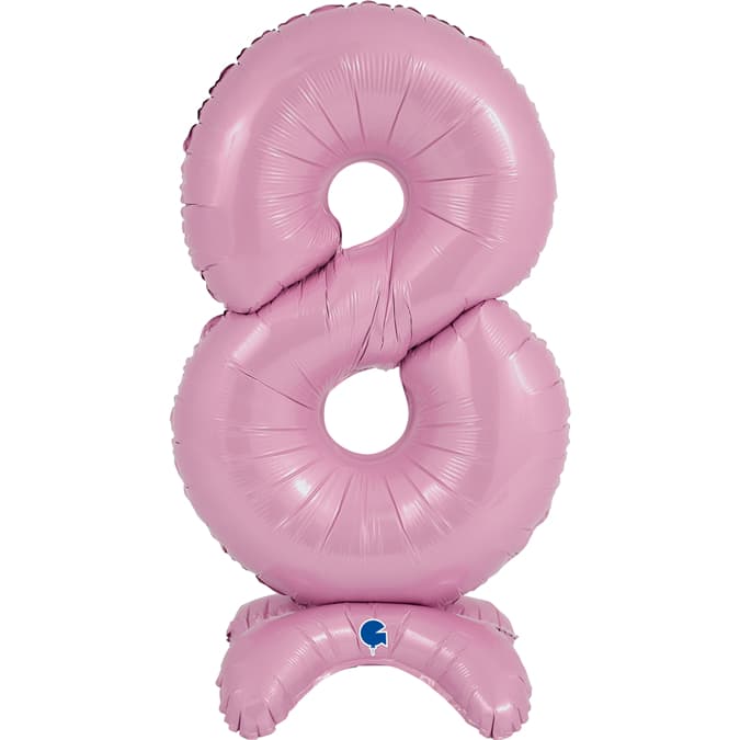 (image for) 25" Pastel Pink Stand Up Number 8