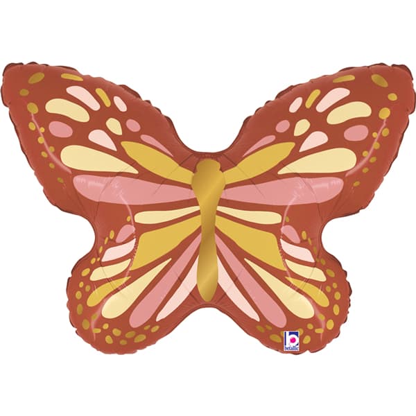 (image for) Boho Butterfly Supershape Balloons