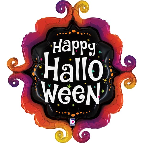 (image for) Happy Halloween Fancy Frame Supershape Balloons