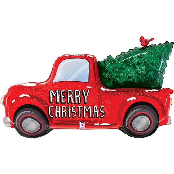 (image for) Christmas Truck Supershape Balloons