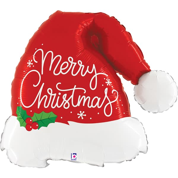 (image for) Christmas Santa Hat Supershape Balloons