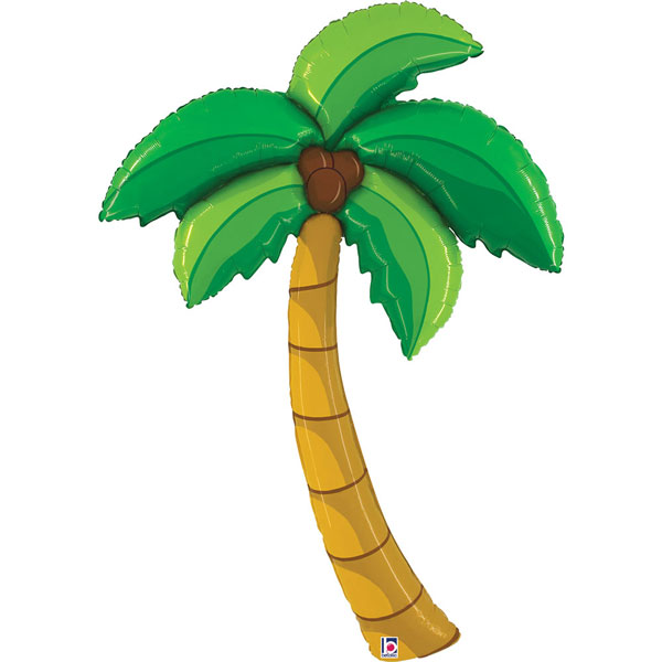 5ft Special Delivery Palm Tree Shape Foil Balloons