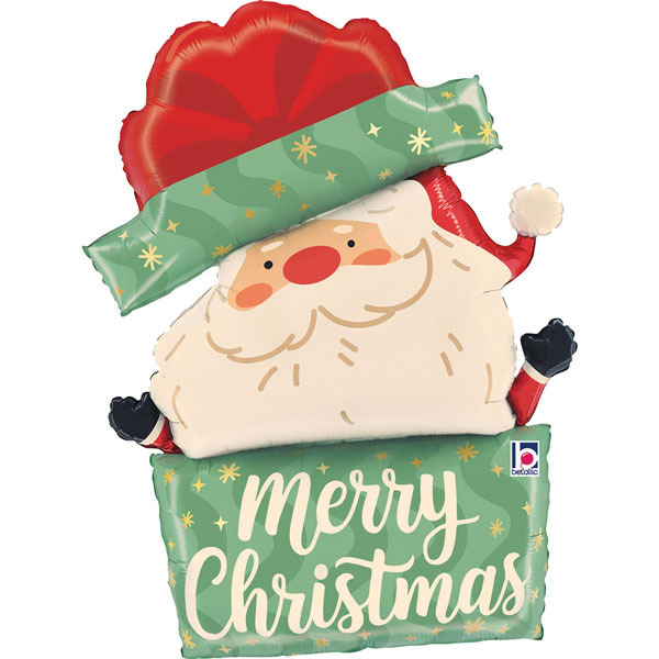 (image for) Timeless Christmas Santa Shape Foil Balloons