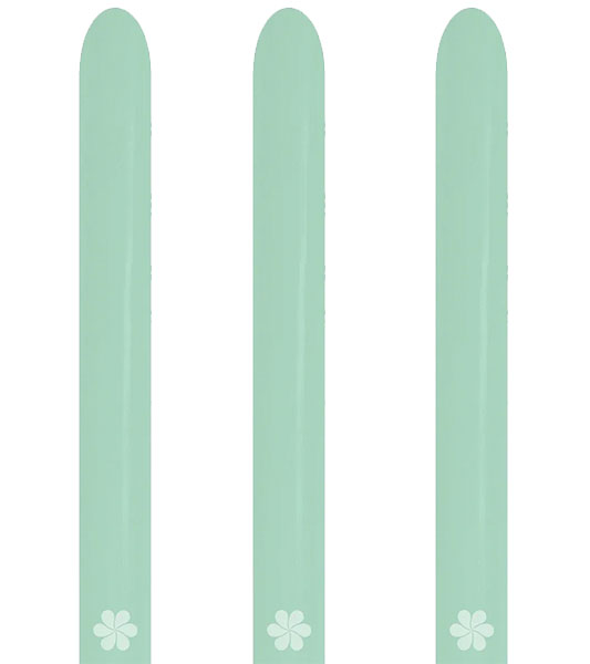 260 Pastel Dusk Green Tea Modelling Latex Balloons 50pk