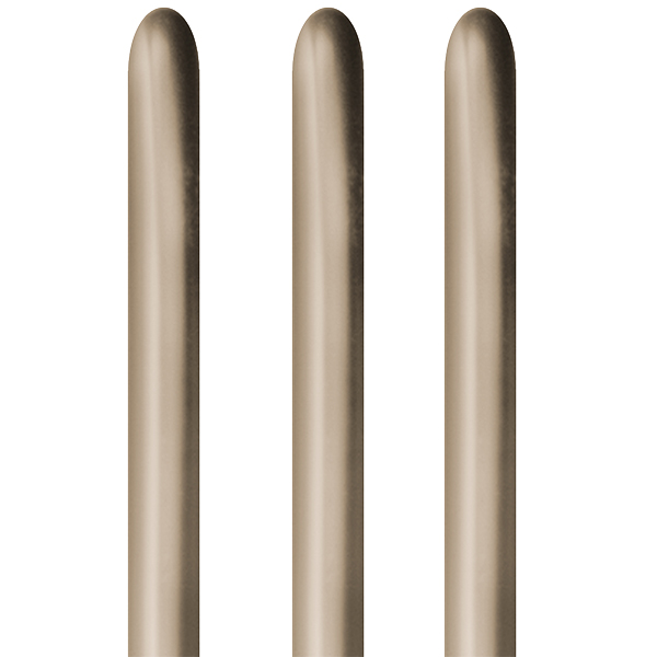 260 Reflex Champagne Modelling Latex Balloons 50pk