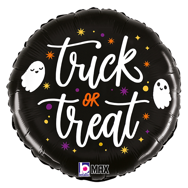 (image for) 18" Trick Or Treat Ghost Foil Balloons