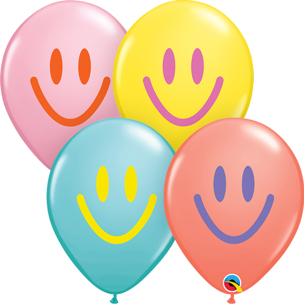 (image for) 11" Colourful Smile Latex Balloons 50pk