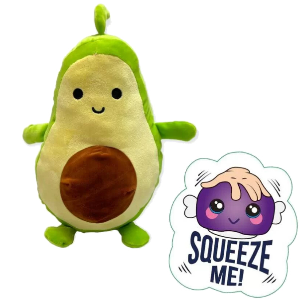 (image for) 10" Avocado Squeezable Soft Toy