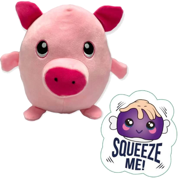 (image for) 10" Pig Squeezable Soft Toy