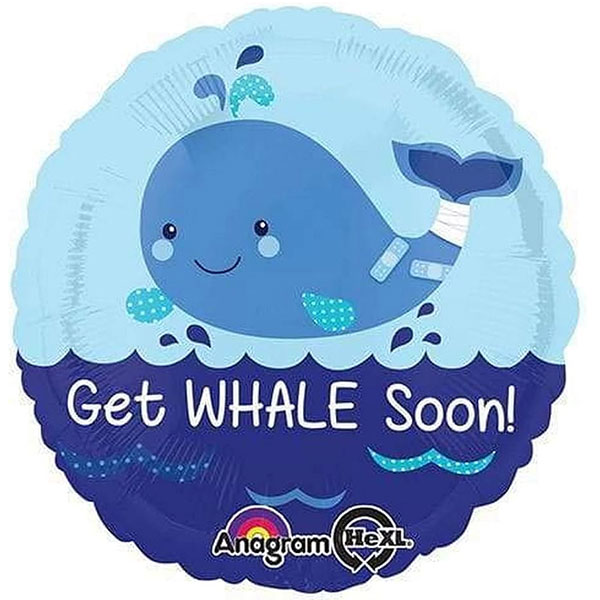 (image for) 18" Get Whale Soon Foil Balloons