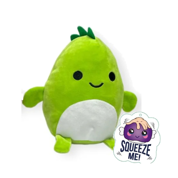 (image for) 10" Green Dinosaur Squeezable Soft Toy